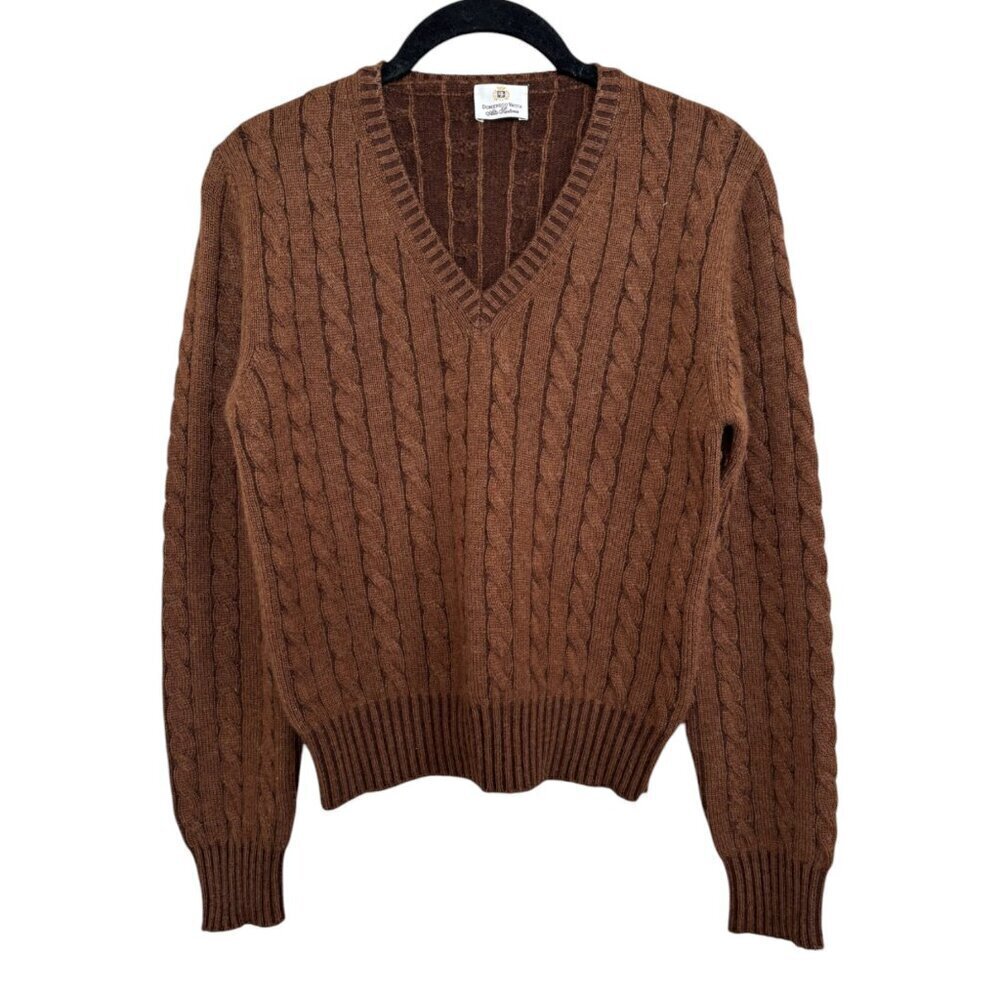 Domenico Vacca 100% Cashmere Cable Knit Sweater